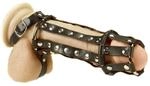 Erotic Fashion Penis zu nutzen mit Spikes, schwarz Leder ML, 1er-Pack (1 x 1 St&uuml;ck)