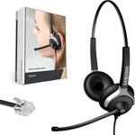 GEQUDIO Headset kompatibel mit Unify OpenStage 30 40 80 80 und OpenScape Serie