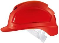 Uvex Pheos B Bel&uuml;fteter Bauhelm - Langer Schirm - Rot