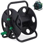 Relaxdays Schlauchtrommel, f&uuml;r 30 m 1/2" Schlauch, Stahl, Kunststoff,