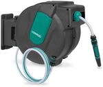 VONROC Schlauchtrommel Gartenschlauch als Schlauchaufroller 15 Meter -...