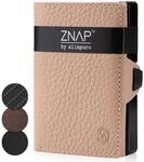 ZNAP Herren-Geldb&ouml;rse aus Leder &ndash; Kartenhalter f&uuml;r Herren aus Aluminium mit