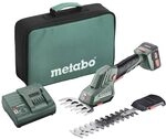 metabo Akku Strauch- und Grasschere PowerMaxx SGS 12 Q - 12V - 2in1 Schere mit