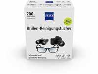 ZEISS Brillen-Reinigungstücher mit Alkohol 200 Stück zur schonenden & gründlichen