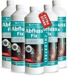HOTREGA Abfluss Fix 5x 1 Liter Konzentrat | Rohrreiniger gegen Haare, Fett &