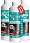 HOTREGA Abfluss Fix 3x 1 Liter Konzentrat | Rohrreiniger gegen Haare, Fett &