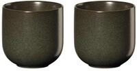 ASA Coppa Nori Teebecher 2er Set Porzellan Gr&uuml;n 0,2l, Gr&ouml;&szlig;e: 7,5cm x 7,5cm,