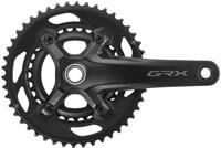 SHIMANO GRX FC-RX600 2x10-fach Kurbelgarnitur, Black, 165 mm