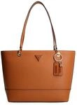 GUESS Damen Noelle Elite Tote Bag, Cognac L&eacute;ger