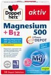 Doppelherz Magnesium 500 + B12 2-Phasen &ndash; Hochdosiert mit 500 mg Magnesium pro