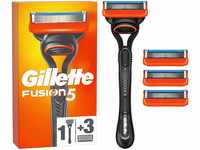 Gillette Fusion 5 Nassrasierer Herren, Rasierer + 4 Rasierklingen mit 5-fach...