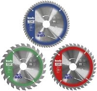 kwb Hochqualitatives 3-teiliges Kreiss&auml;geblatt-Set - 210 x 30/20/16 mm - Speziell