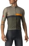 CASTELLI 4522017-364 A BLOCCO Jersey Sweatshirt Men's Rinde Green/Pop Orange-Dark Gra