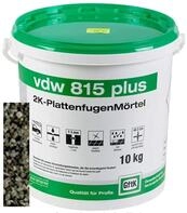 vdw 815 plus 2K-Fugenm&ouml;rtel 10kg Steingrau
