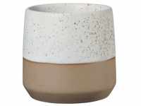 ASA Caja Becher aus Terracotta und Steingut in der Farbe Grau-Braun 0,15L, Maße: