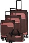 Travelite 4-Rad Koffer Set Weichschale aus recyceltem Material, Gr&ouml;&szlig;en L/M/S +