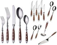 GR&Auml;WE Besteckset, N&uuml;rnberg, 72-teilig, 12 Personen, Edelstahl, brauner Griff,