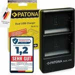 PATONA Dual Ladeger&auml;t USB-C/Micro-USB f&uuml;r Nikon EN-EL15/EL15b/EL15c Akku