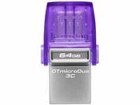 Kingston DataTraveler microDuo 3C USB-Stick 64GB USB Gen 3 Typ-C und Typ-A -