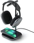 SATECHI 2-in-1 Kopfh&ouml;rerst&auml;nder mit kabellosem Ladeger&auml;t, USB-C Ausgang und