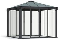 Ledro 3000 Closed Garden Gazebo, grau