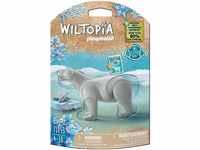 PLAYMOBIL WILTOPIA 71053 Eisbär inklusive vielen Zubehör und Tier-Sammelkarte mit