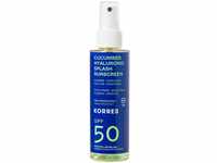 KORRES Cucumber Hyaluronic Splash Sonnenschutz Spray für Gesicht & Körper SPF50,