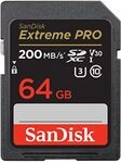 SanDisk Extreme PRO SDXC UHS-I Speicherkarte 64 GB (V30, &Uuml;bertragungsgeschwindigkeit