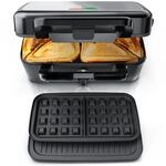Arendo - Sandwichmaker 3in1 Waffeleisen Kontaktgrill mit abnehmbaren Platten - mit