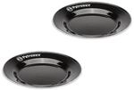 Petromax Emaille Teller 2er Set schwarz (26 cm), Leichtes und robustes