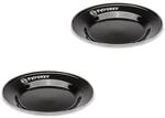 Petromax Emaille Teller 2er Set schwarz (18 cm), Leichtes und robustes