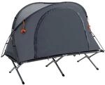 Outsunny Campingbett mit Zelt erh&ouml;htes Feldbett f&uuml;r 1 Person Kuppelzelt mit