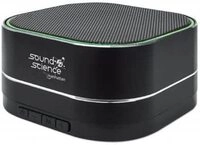 Manhattan Sound Science Metallic LED Bluetooth&reg;-Lautsprecher, Schwarz