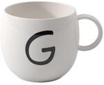 like. by Villeroy & Boch - Letters Becher G, 380ml, Premium Porzellan, wei&szlig;
