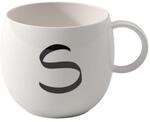 like. by Villeroy & Boch - Letters Becher S, 380ml, Premium Porzellan, wei&szlig;