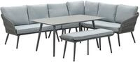 Garden Impressions Hohe Dining Aluminium Rope Lounge Davis, inklusive