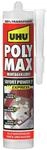 UHU POLY MAX Montagekleber 10 SEK SOFORT POWER Kartusche, Universeller, glasklarer
