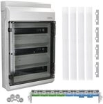 Hensel KV3554 3-reihig 54TE KV-Sicherungskasten Aufputz Automatengeh&auml;use IP 54 grau