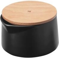 WMF Kineo Zuckerdose mit Deckel 230g, Steinzeug matt, Buchenholz, L&ouml;ffel- &