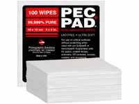PEC-PAD Lint Free Wipes 4”x4” Non-Abrasive Ultra Soft Cloth for Cleaning