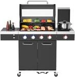 El Fuego&reg; Gasgrill "KINGSTON" | 4 + 1 Brenner | Infrarotbrenner | inkl. 2