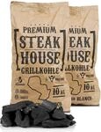 BBQ-Toro Premium Steak House Grillkohle | 20 kg | Querbracho Blanco Kohle | Holzkohle