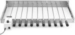 BBQ-Toro elektrischer Spiessdreher | Edelstahl Drehspiess Aufsatz mit 11...