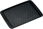 Kesper 77221 Serviertablett Anti-rutsch in schwarz, Kunststoff, 35 x 26 x 2 cm