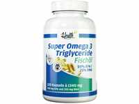 Health+ Super Omega 3 Triglyceride Fischöl - 120 Kapseln mit wertvollen