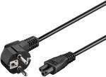 Goobay 44877 90 Grad Stromkabel 3 Meter / Netzkabel mit Micky Maus Stecker / 90&deg;