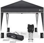 tillvex Pavillon 3x3m wasserdicht + 4er Set Sands&auml;cke | Pop-Up Faltpavillon stabil &