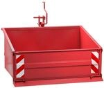 Traktor Heckcontainer Heckmulde Transportcontainer Mulde Container 120 cm rot