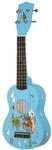 Voggys Ukulele Sopran Kinder Klangspielzeug Instrument (12 B&uuml;nde, Nylonsaiten,