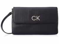 Calvin Klein Damen RE-Lock DBL XBODY W/Flap K60K609620 Crossovers, Schwarz (Ck...